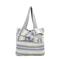 Women's Large Knit Stripe Vintage Style Classic Style Magnetic Buckle Shoulder Bag main image 2