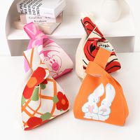 Women's Medium Knit Animal Letter Cute Open Handbag main image 1