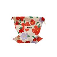 Women's Small Cotton Flower Streetwear String Cosmetic Bag main image 4