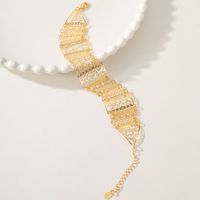Wholesale Elegant Bridal Geometric Copper 18K Gold Plated Bracelets main image 4