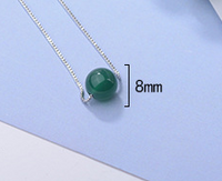 1 Piece 8mm Agate Round Pendant main image 2