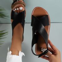 Women's Casual Solid Color Round Toe Beach Sandals main image 7