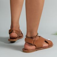 Women's Casual Solid Color Round Toe Beach Sandals main image 5