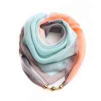 Women's Simple Style Classic Style Color Block Chiffon Silk Scarf sku image 12