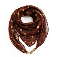 Women's Simple Style Classic Style Color Block Chiffon Silk Scarf main image 1