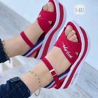 Women's Casual Sports Solid Color Round Toe Platform Sandals main image 4