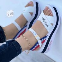 Women's Casual Sports Solid Color Round Toe Platform Sandals main image 3