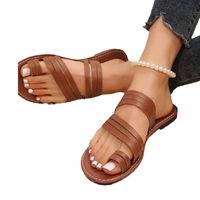 Women's Vacation Roman Style Solid Color Round Toe Beach Sandals main image 2