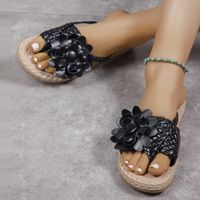 Women's Casual Vacation Solid Color Round Toe Beach Sandals sku image 4