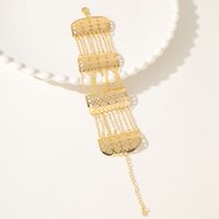 Wholesale Elegant Lady Bridal Geometric Copper 18K Gold Plated Bracelets main image 5