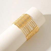 Wholesale Elegant Lady Bridal Geometric Copper 18K Gold Plated Bracelets main image 4