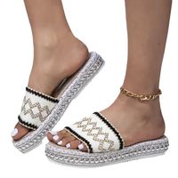 Women's Vacation Ethnic Style Waves Round Toe Platform Sandals main image 4