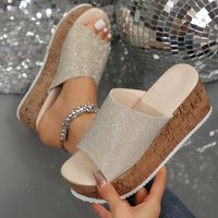 Women's Casual Vacation Solid Color Round Toe Platform Sandals main image 5