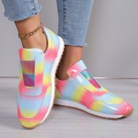 Mujeres Casual Estilo Vintage Vistoso Punta Redonda Zapatos Casuales main image 5