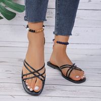 Women's Casual Vacation Solid Color Round Toe Slides Slippers main image 5