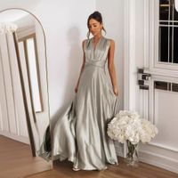 Women's Party Dress Sexy V Neck Backless Sleeveless Solid Color Maxi Long Dress Holiday Daily main image 4