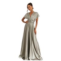 Women's Party Dress Sexy V Neck Backless Sleeveless Solid Color Maxi Long Dress Holiday Daily main image 3