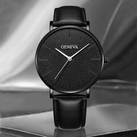 Casual Letter Buckle Quartz Men's Watches sku image 1