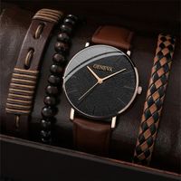 Casual Letter Buckle Quartz Men's Watches main image 1