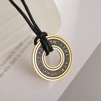 201 Stainless Steel Casual Plating Geometric Pendant Necklace main image 4