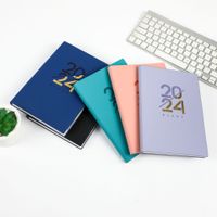 1 Piece Letter Learning School Pu Leather Wood-free Paper Casual Elegant Notebook main image 3