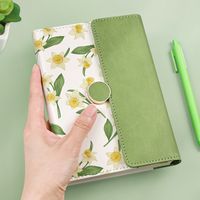 1 Piece Plant Learning School Pu Leather Wood-free Paper Elegant Pastoral Notebook main image 5