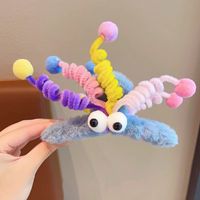 Women's Cartoon Style Color Block Plush Hair Claws sku image 4