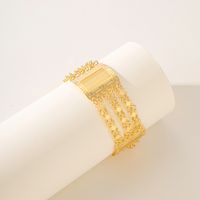 Wholesale Elegant Lady Bridal Geometric Solid Color Copper 18K Gold Plated Bracelets main image 6