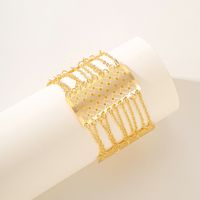 Wholesale Elegant Bridal Streetwear Geometric Solid Color Copper 18K Gold Plated Bracelets main image 1