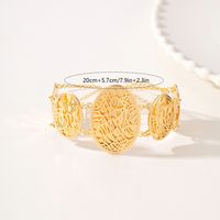 Großhandel Elegant Braut Klassischer Stil Geometrisch Einfarbig Kupfer 18 Karat Vergoldet Armbänder main image 2