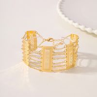 Großhandel Elegant Braut Klassischer Stil Geometrisch Einfarbig Kupfer 18 Karat Vergoldet Armbänder main image 3