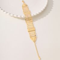 Großhandel Elegant Braut Klassischer Stil Geometrisch Kupfer 18 Karat Vergoldet Armbänder main image 3