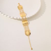 Wholesale Simple Style Classic Style Flower Copper Hollow Out 18K Gold Plated Bracelets main image 5