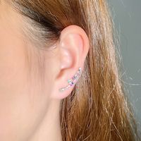 1 Pair Casual Sweet Simple Style Geometric Inlay Copper Zircon Ear Studs main image 9