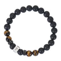 IG Style Simple Style Cross Round Heart Shape Natural Stone Beaded Inlay Zircon Unisex Bracelets main image 5