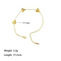 304 Stainless Steel 18K Gold Plated Vintage Style Streetwear Plating Heart Shape Bracelets Necklace main image 3