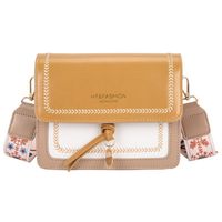 Women's Medium PVC Color Block Elegant Classic Style Flip Cover Crossbody Bag main image 4