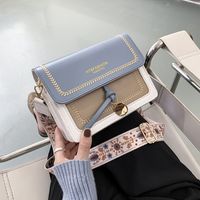 Women's Medium PVC Color Block Elegant Classic Style Flip Cover Crossbody Bag main image 1