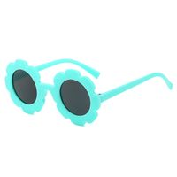 Cute Funny Solid Color Flower Ac Round Frame Polygon Flowers Full Frame Kids Sunglasses main image 8