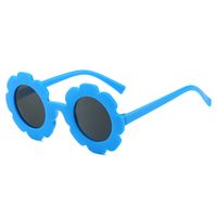 Cute Funny Solid Color Flower Ac Round Frame Polygon Flowers Full Frame Kids Sunglasses main image 5