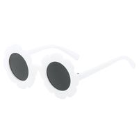 Cute Funny Solid Color Flower Ac Round Frame Polygon Flowers Full Frame Kids Sunglasses main image 2