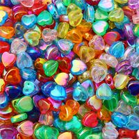 100  10 * 11mm 9 * 8mm Hole 1~1.9mm Arylic Solid Color Beads sku image 12