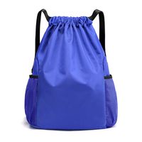 Waterproof Solid Color Travel Drawstring Backpack sku image 17
