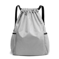 Waterproof Solid Color Travel Drawstring Backpack main image 1