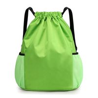 Waterproof Solid Color Travel Drawstring Backpack sku image 7