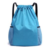 Waterproof Solid Color Travel Drawstring Backpack sku image 15
