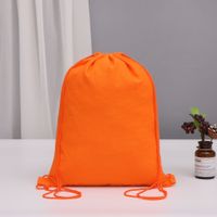 Unisex Casual Solid Color Canvas Travel Bags sku image 2
