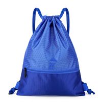 Waterproof Solid Color Casual Sports Drawstring Backpack sku image 3
