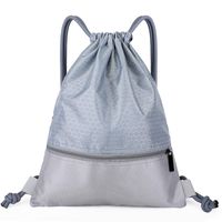 Waterproof Solid Color Casual Sports Drawstring Backpack sku image 6
