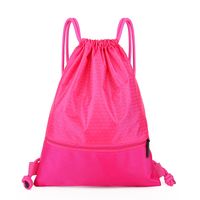 Waterproof Solid Color Casual Sports Drawstring Backpack sku image 8
